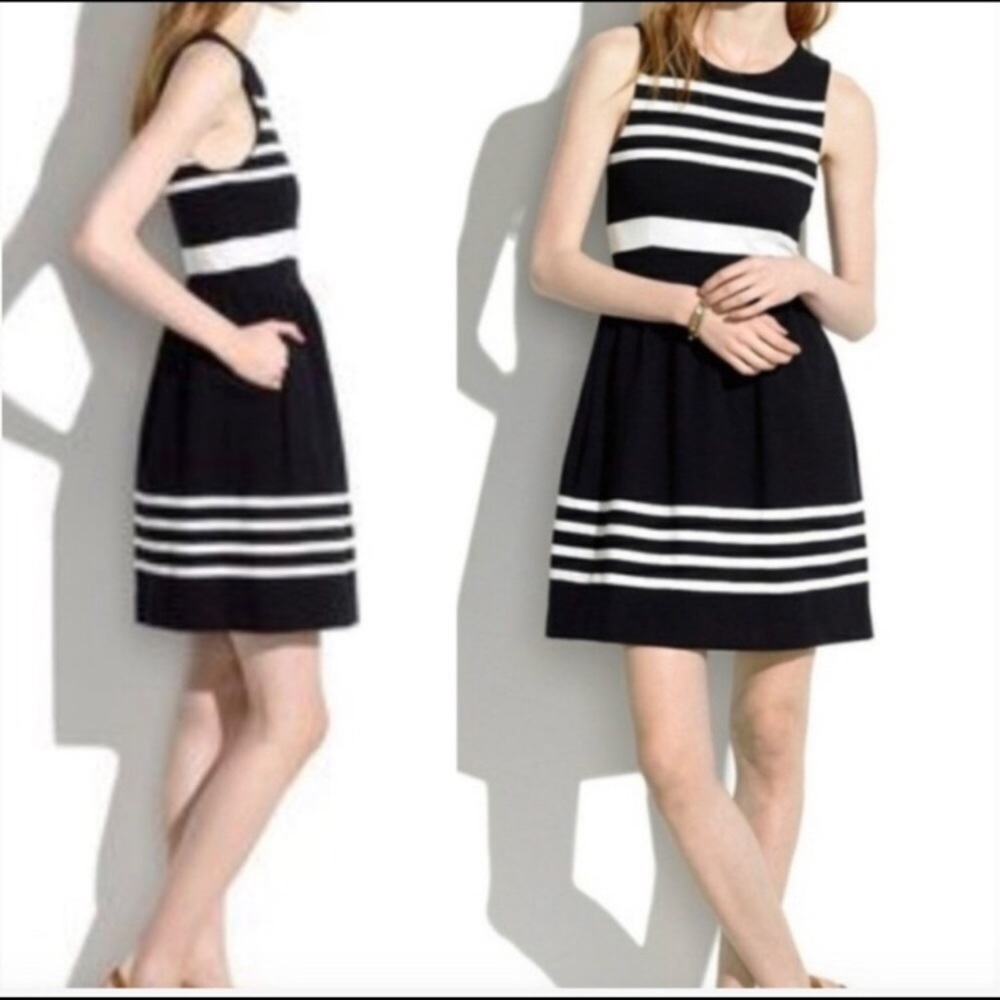 Classic Black and White Madewell Dress